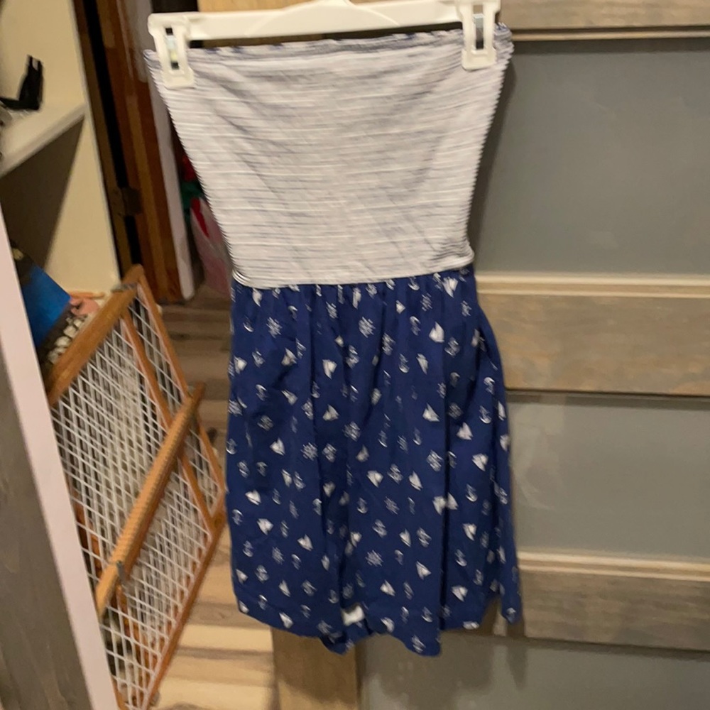 Strapless summer beach dress